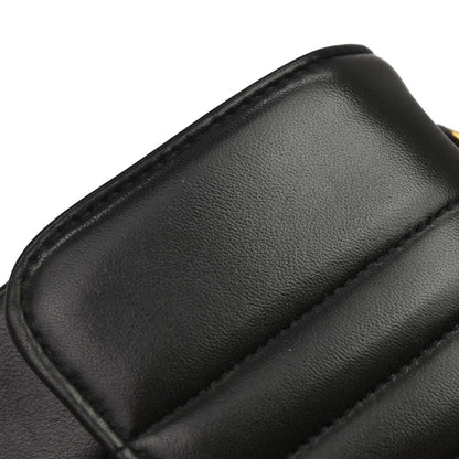 Chanel Black Lambskin Mademoiselle Single Flap Shoulder Bag