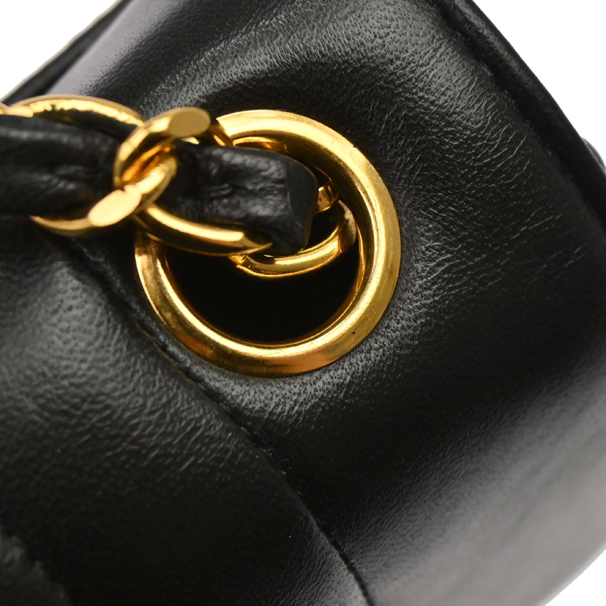 Chanel Black Lambskin Mademoiselle Single Flap Shoulder Bag