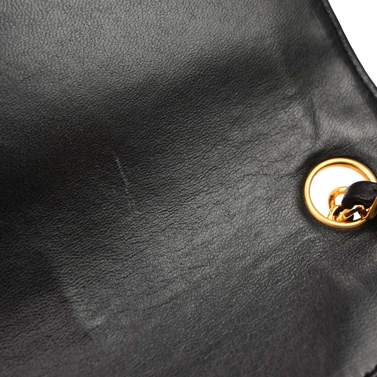 Chanel Black Lambskin Mademoiselle Single Flap Shoulder Bag