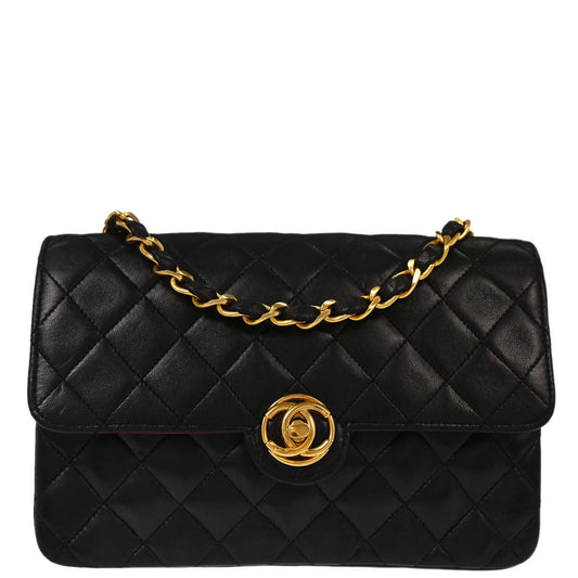 Chanel Black Lambskin Shoulder Bag