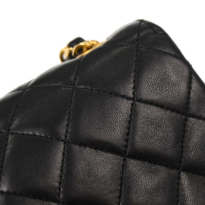 Chanel Black Lambskin Shoulder Bag