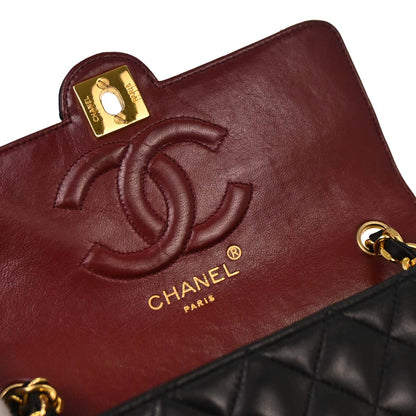 Chanel Black Lambskin Shoulder Bag