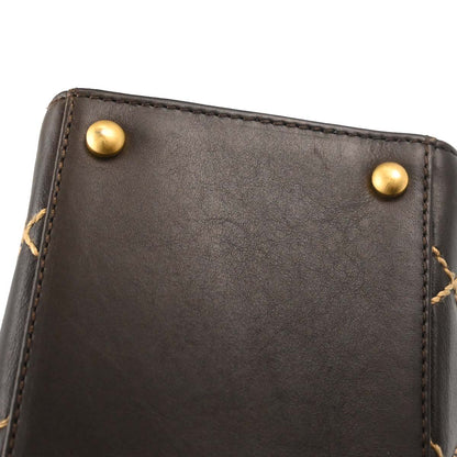 Chanel 2005-2006 Brown Calfskin Wild Stitch Handbag