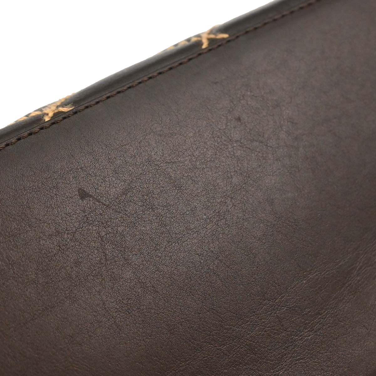 Chanel 2005-2006 Brown Calfskin Wild Stitch Handbag