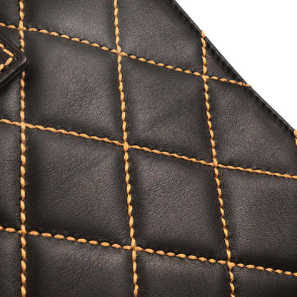 Chanel 2005-2006 Brown Calfskin Wild Stitch Handbag