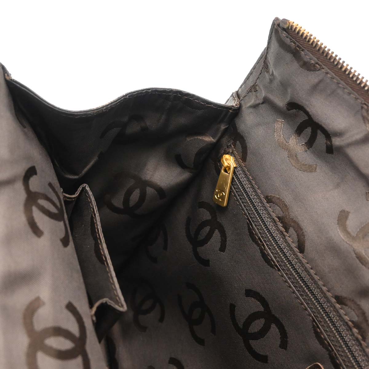 Chanel 2005-2006 Brown Calfskin Wild Stitch Handbag