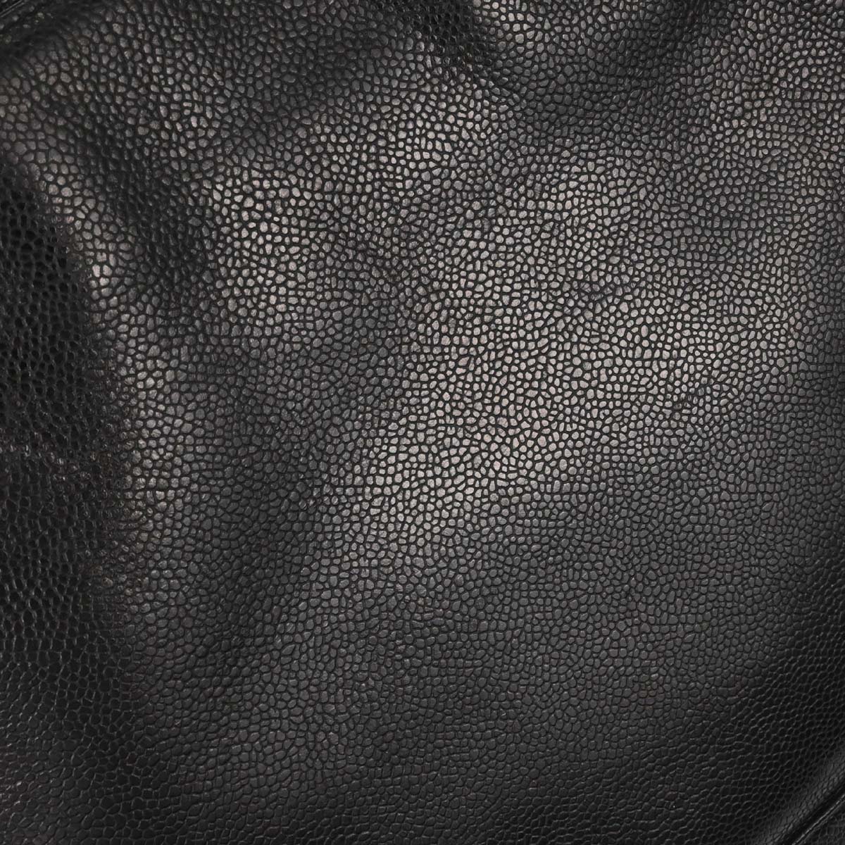 Chanel Black Caviar Skin Triple CC Shoulder Tote Bag