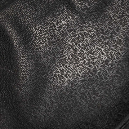 Chanel Black Caviar Skin Triple CC Shoulder Tote Bag