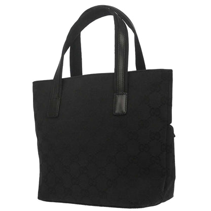 Gucci Black Canvas GG Tote Handbag