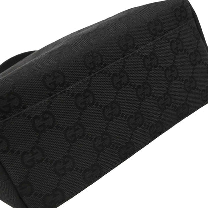 Gucci Black Canvas GG Tote Handbag