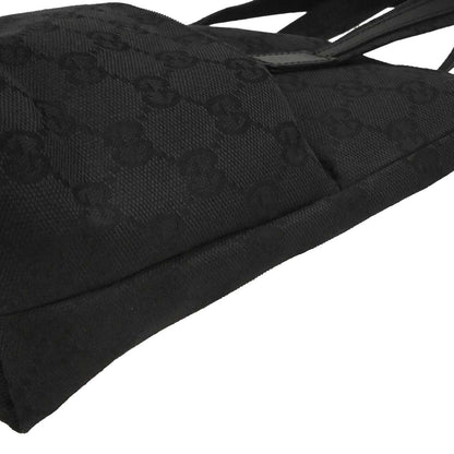 Gucci Black Canvas GG Tote Handbag