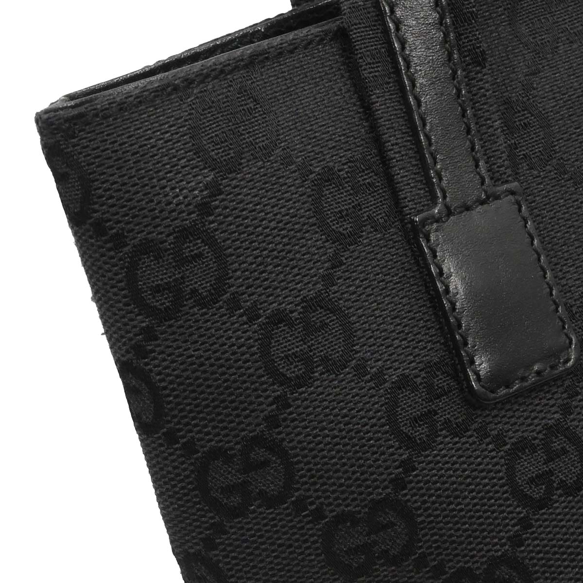 Gucci Black Canvas GG Tote Handbag