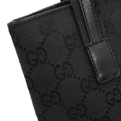 Gucci Black Canvas GG Tote Handbag