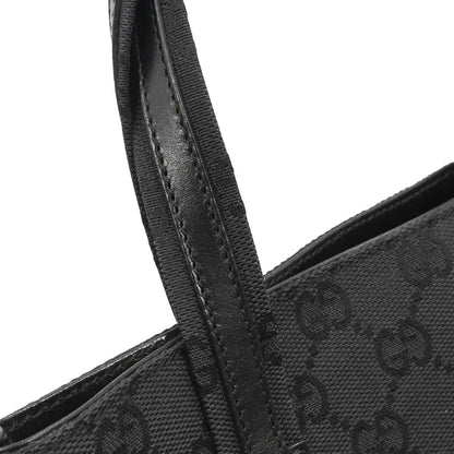 Gucci Black Canvas GG Tote Handbag