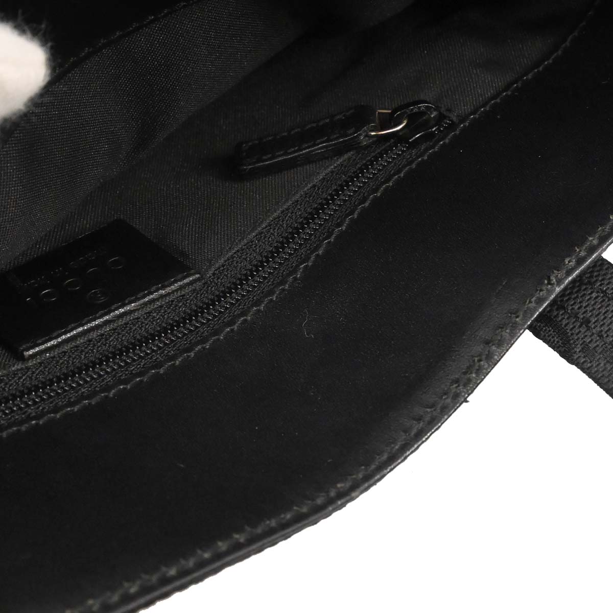 Gucci Black Canvas GG Tote Handbag