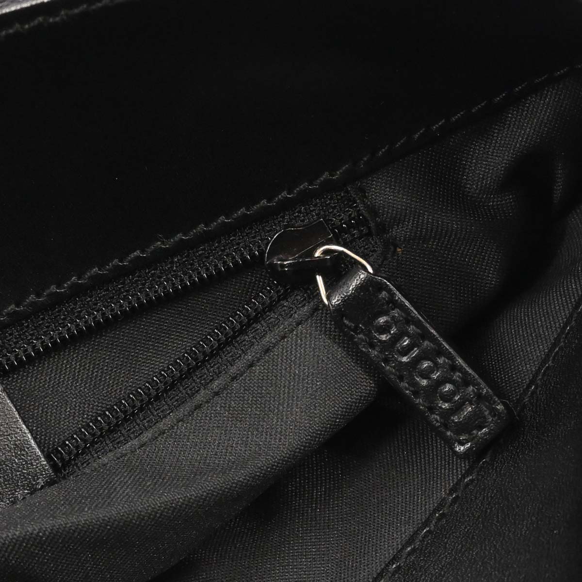 Gucci Black Canvas GG Tote Handbag