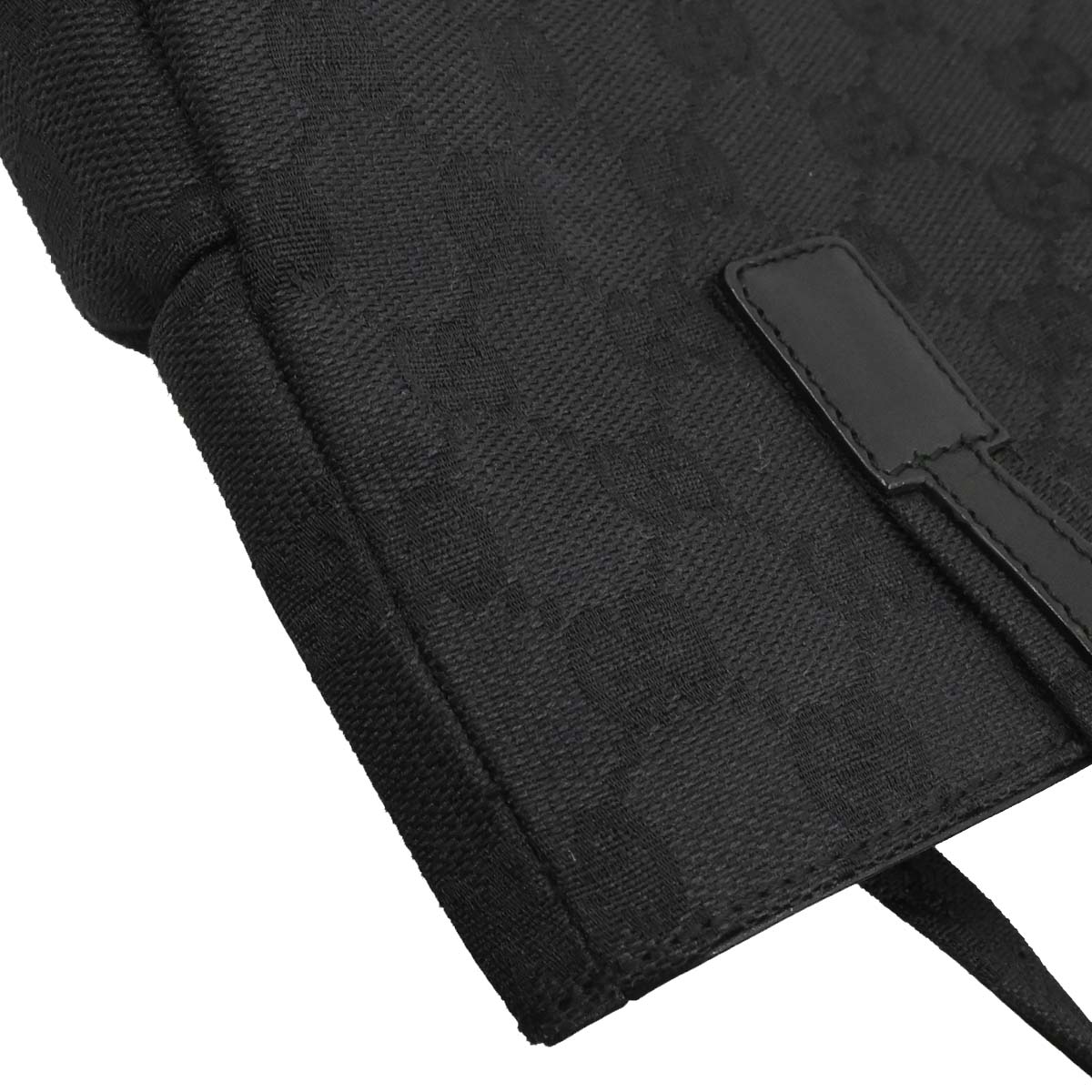 Gucci Black Canvas GG Tote Handbag