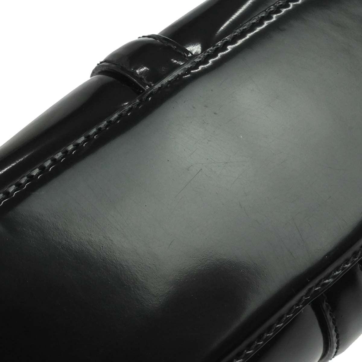 Prada Black Patent Leather Tote Shoulder Bag