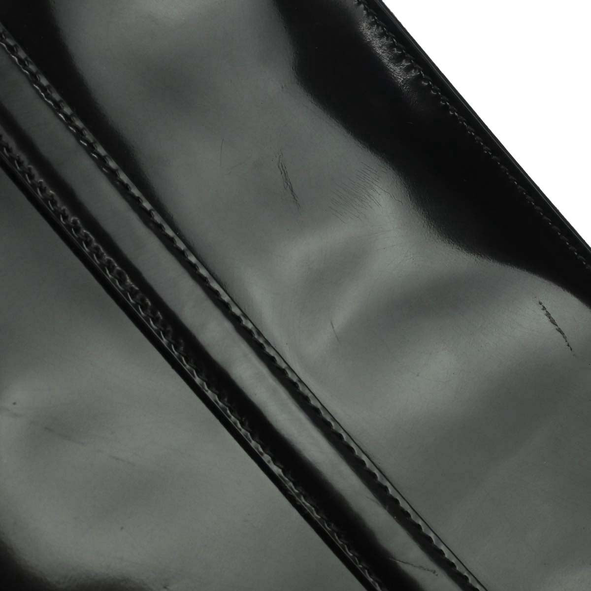 Prada Black Patent Leather Tote Shoulder Bag