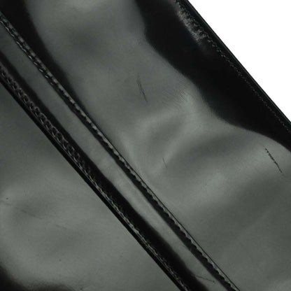 Prada Black Patent Leather Tote Shoulder Bag