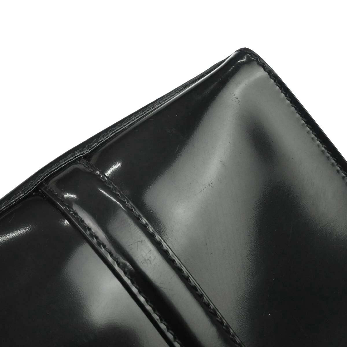 Prada Black Patent Leather Tote Shoulder Bag