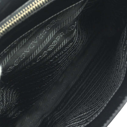 Prada Black Patent Leather Tote Shoulder Bag
