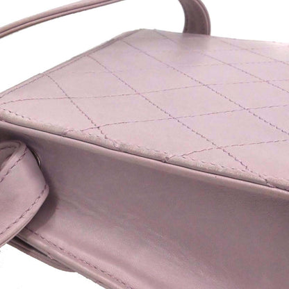 Chanel 1997-1999 Light Pink Lambskin Straight Flap Handbag