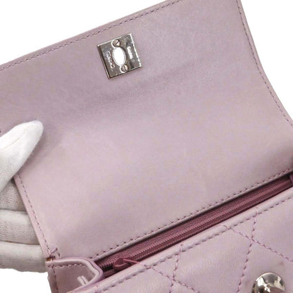 Chanel 1997-1999 Light Pink Lambskin Straight Flap Handbag