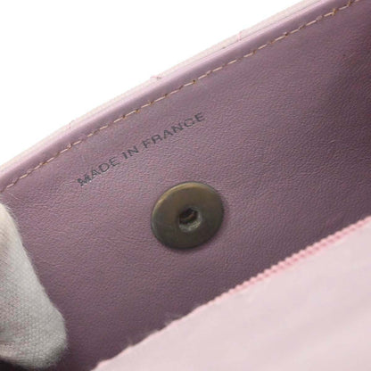 Chanel 1997-1999 Light Pink Lambskin Straight Flap Handbag