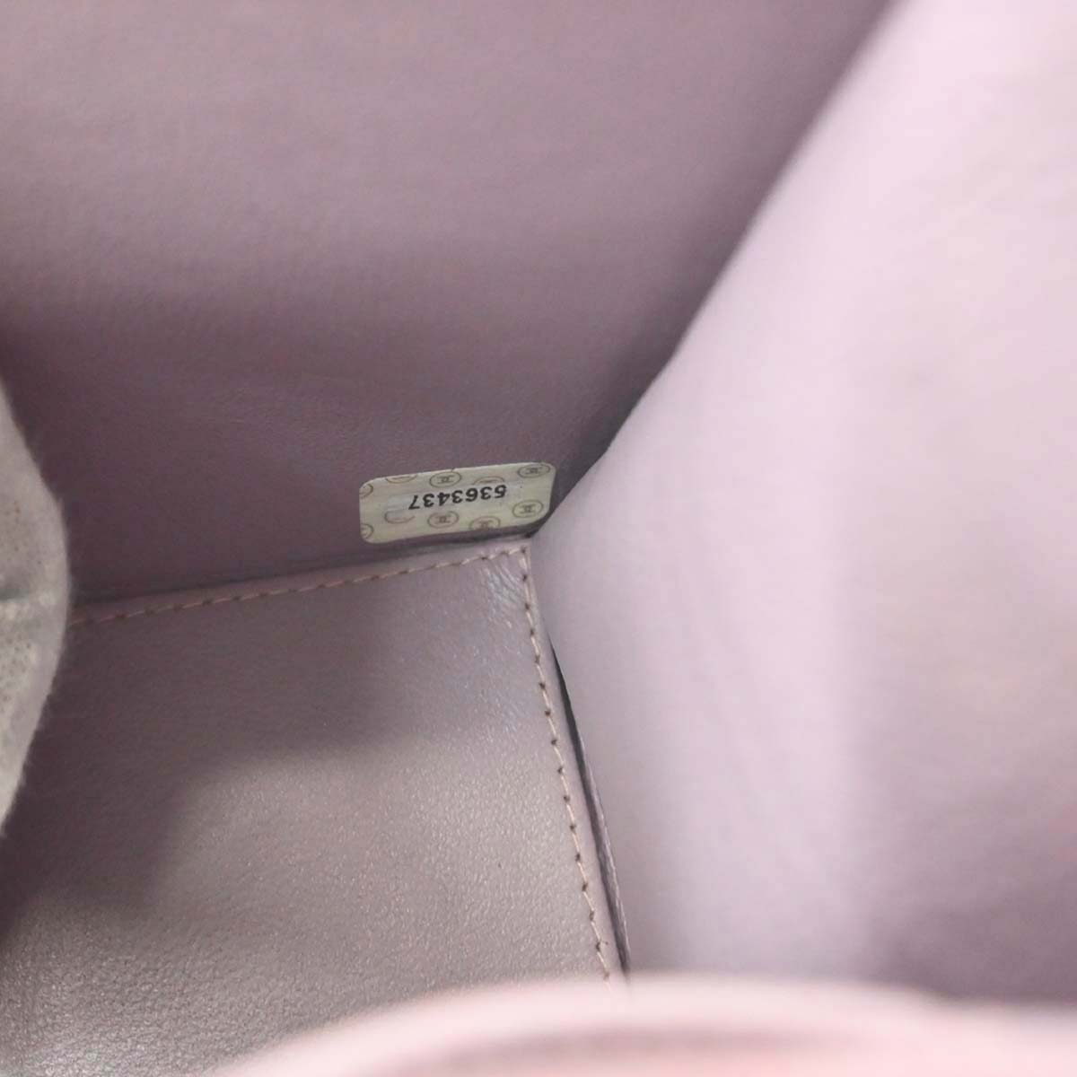 Chanel 1997-1999 Light Pink Lambskin Straight Flap Handbag