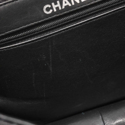 Chanel 1996-1997 Black Caviar Skin Double Sided Flap Medium Handbag