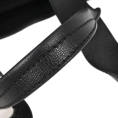 Chanel Black Perforated Calfskin Mesh Tote Handbag