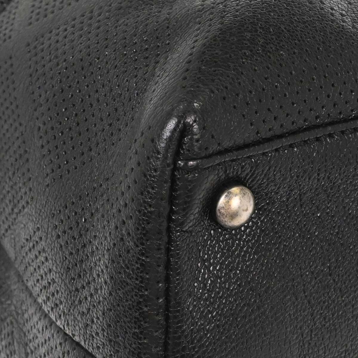 Chanel Black Perforated Calfskin Mesh Tote Handbag