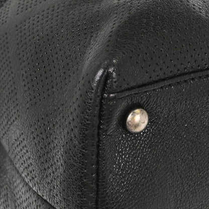 Chanel Black Perforated Calfskin Mesh Tote Handbag