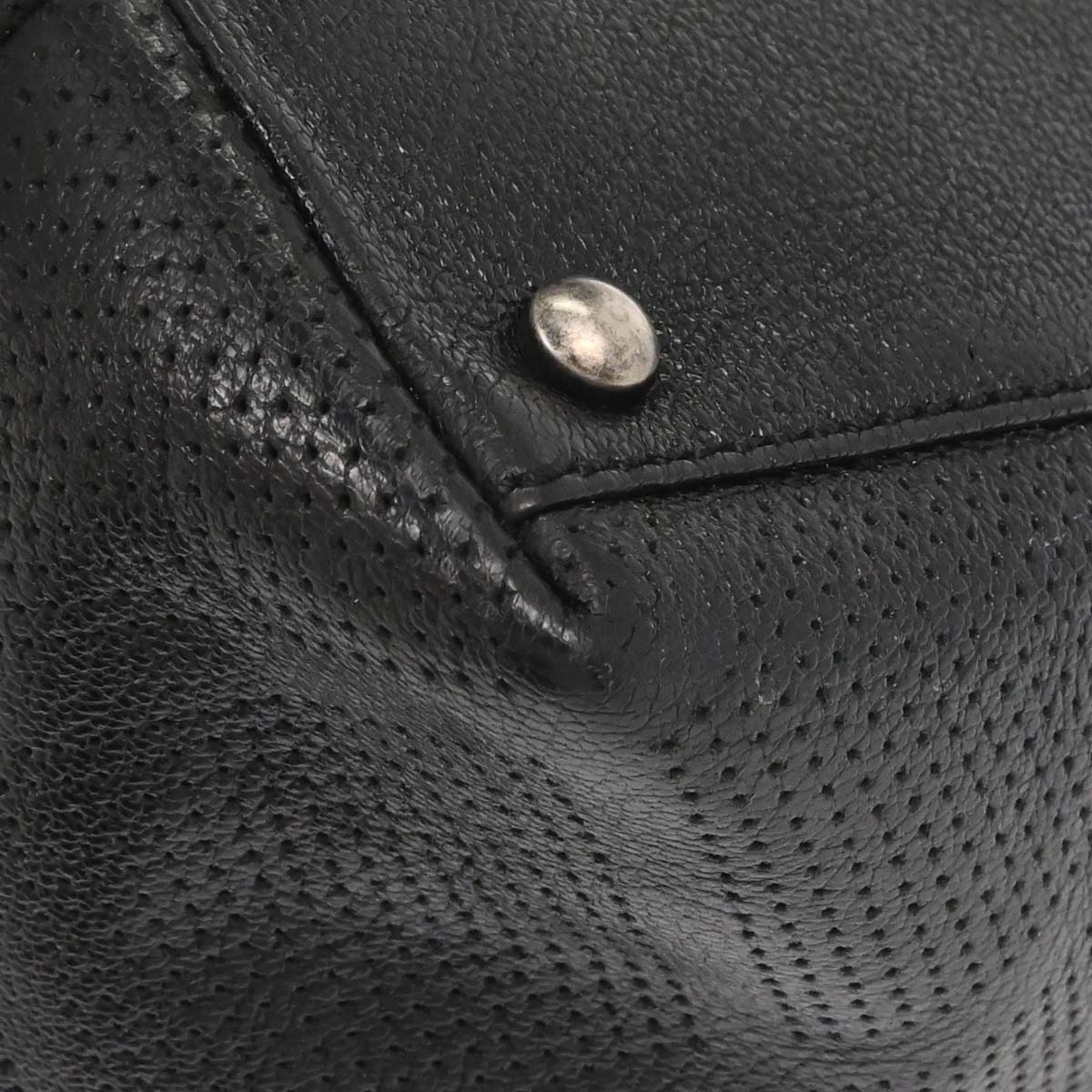 Chanel Black Perforated Calfskin Mesh Tote Handbag
