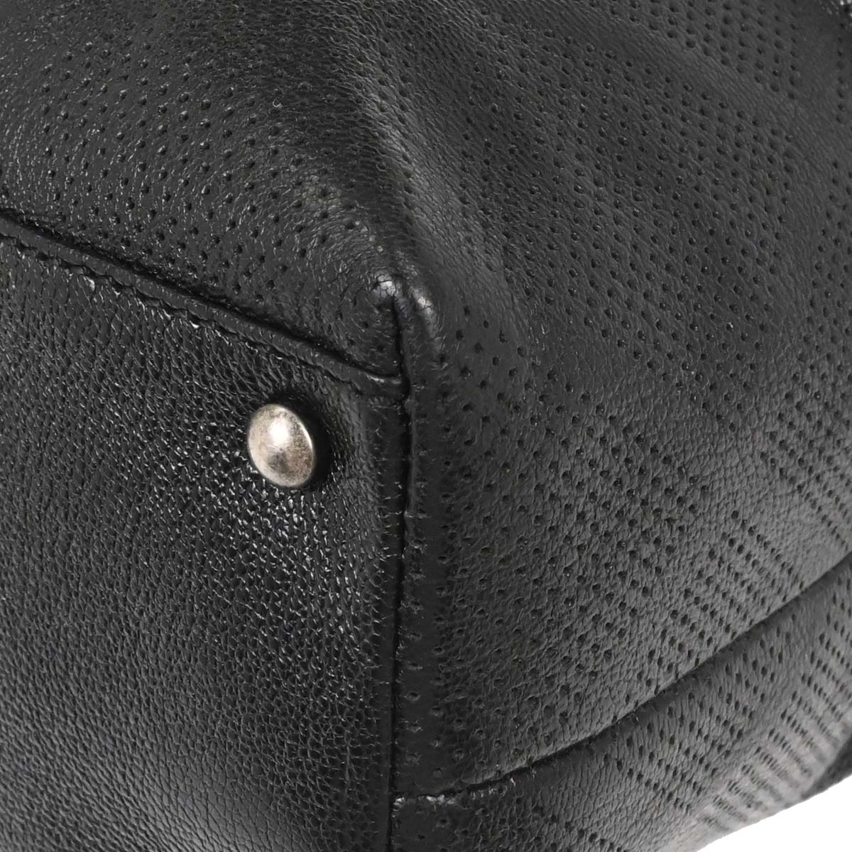 Chanel Black Perforated Calfskin Mesh Tote Handbag