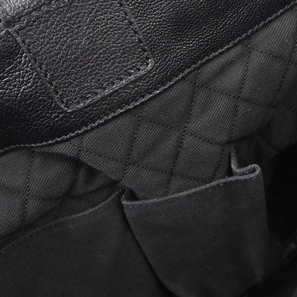Chanel Black Perforated Calfskin Mesh Tote Handbag