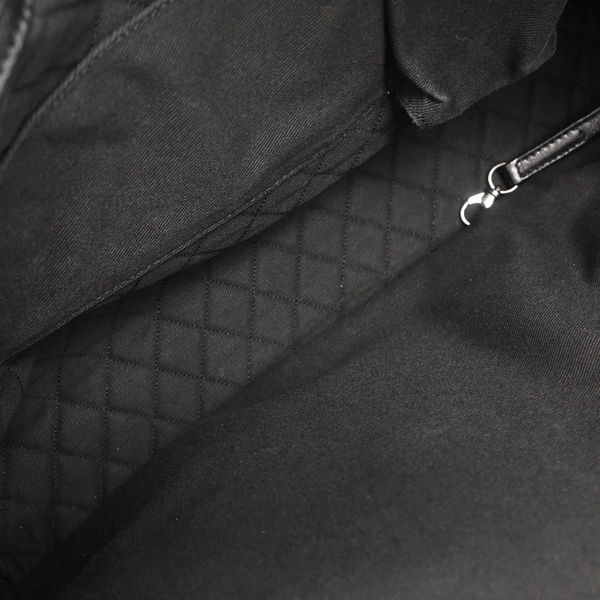 Chanel Black Perforated Calfskin Mesh Tote Handbag