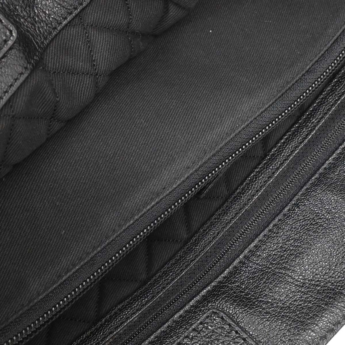 Chanel Black Perforated Calfskin Mesh Tote Handbag