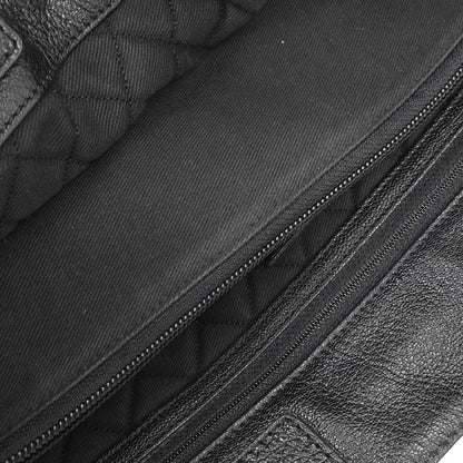 Chanel Black Perforated Calfskin Mesh Tote Handbag