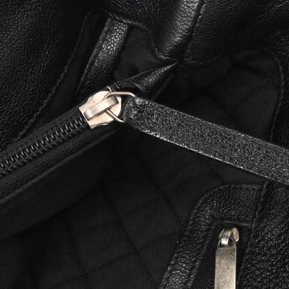 Chanel Black Perforated Calfskin Mesh Tote Handbag