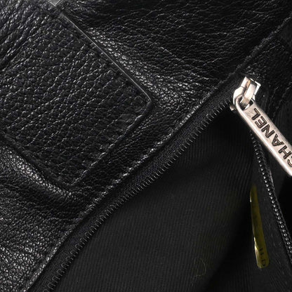 Chanel Black Perforated Calfskin Mesh Tote Handbag