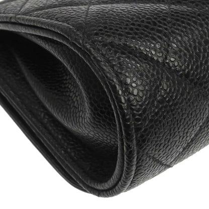 Chanel 1994-1996 Black Caviar Skin Shoulder Bag