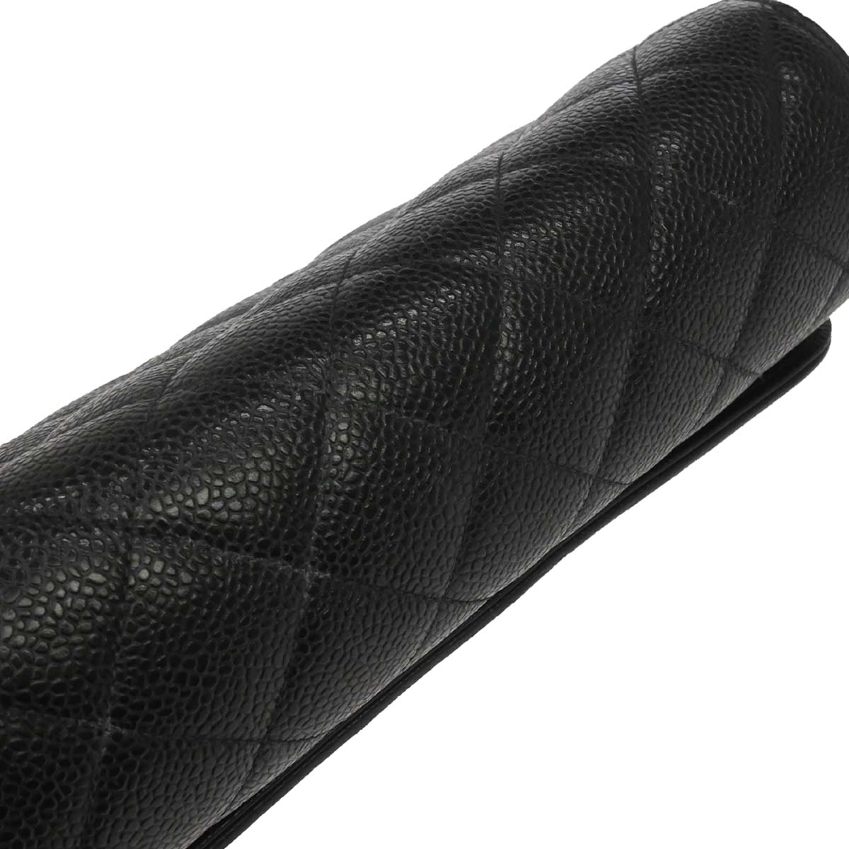 Chanel 1994-1996 Black Caviar Skin Shoulder Bag