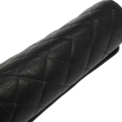 Chanel 1994-1996 Black Caviar Skin Shoulder Bag