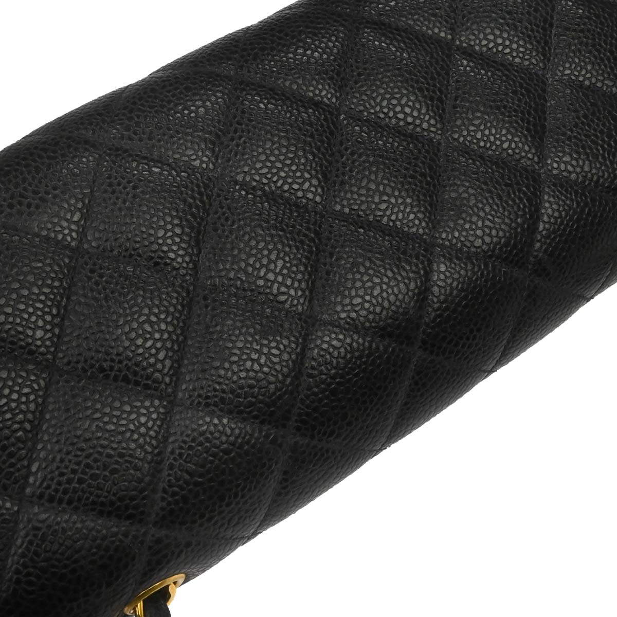 Chanel 1994-1996 Black Caviar Skin Shoulder Bag