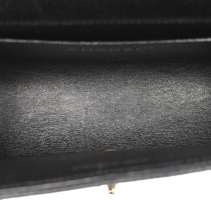 Chanel 1994-1996 Black Caviar Skin Shoulder Bag