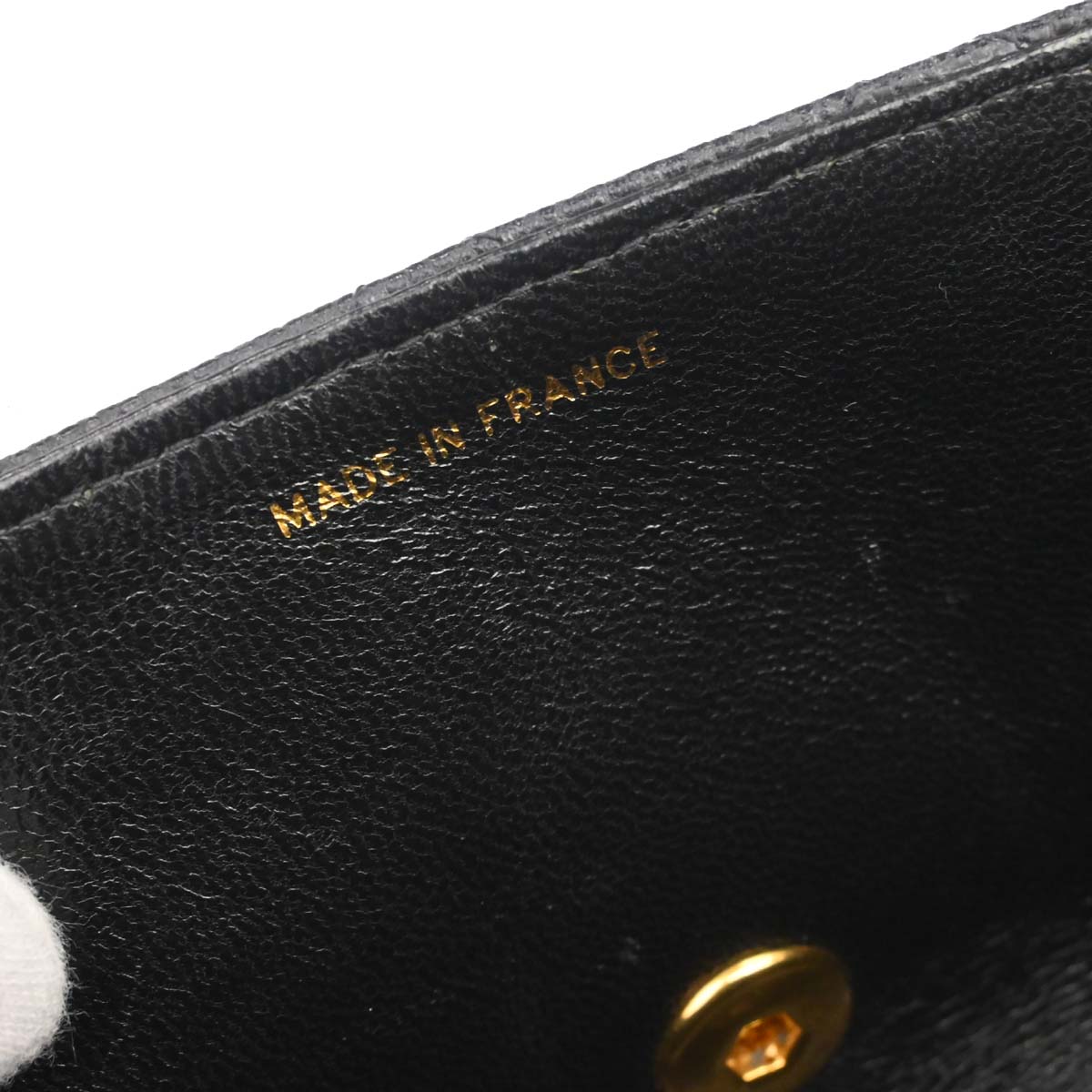 Chanel 1994-1996 Black Caviar Skin Shoulder Bag