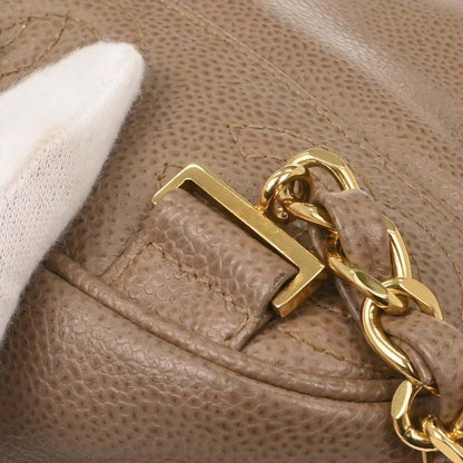Chanel 1996-1997 Beige Caviar Skin Triple CC Backpack