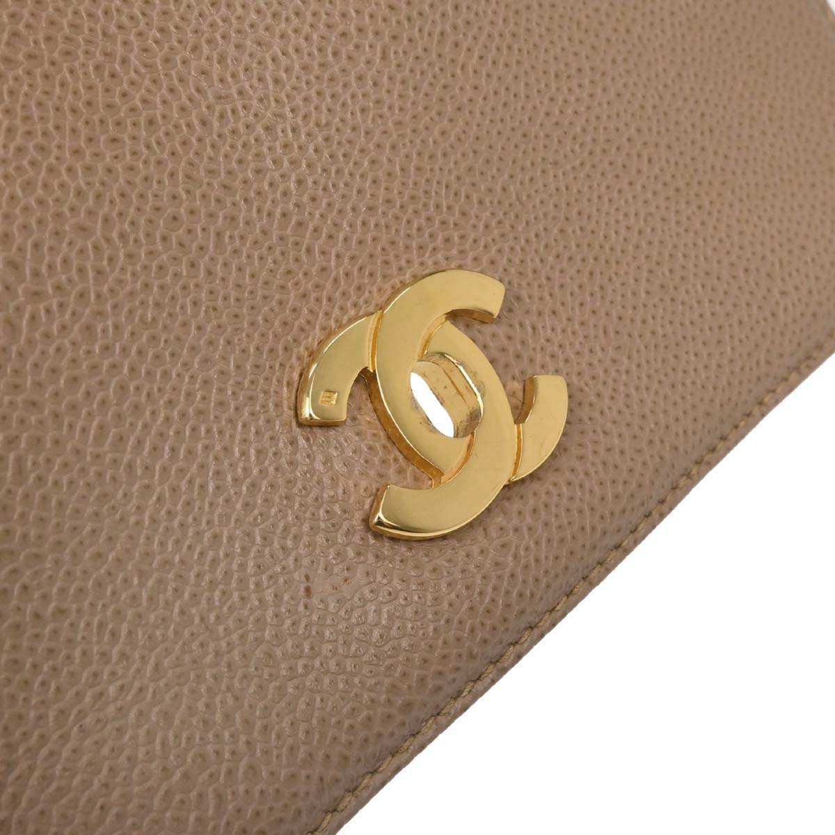 Chanel 1996-1997 Beige Caviar Skin Triple CC Backpack